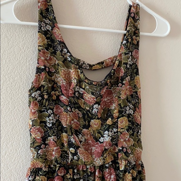 Brandy Melville Floral Dress with Cut out Back - Picture 3 of 5